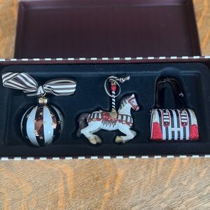 Henri Bendel Stars and Stripes ornaments. Never used.